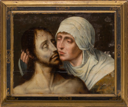 897.  CÍRCULO DE QUENTIN METSYS (Escuela flamenca, siglo XVI)Piedad..