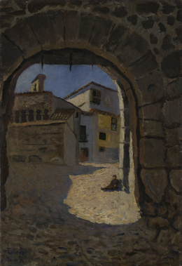 569.  DARÍO DE REGOYOS (Asturias, 1857-Barcelona, 1913)Toledo, 18