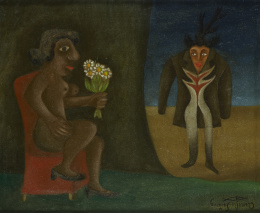 433.  AURELIO SUÁREZ  (Gijón, 1910 - 2003)“Volver de lejos”, 1955.