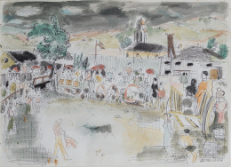 217.  CARLOS NADAL (París, 1917 - Barcelona, 1998)Capea en Arcas, 1978