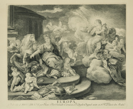 908.  LUCAS JORDÁN (dibujó) JUAN ANTONIO SALVADOR CARMONA (grabó)Europa..