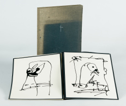 975.  ANTONIO SAURA (Huesca, España, 1930 - Cuenca, 1998)“José-Miguel Ullán. Responsos”, 1978.