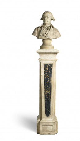 1242.  Busto en terracota de un ilustradoTrabajo francés, ffs. del S. XVIII..