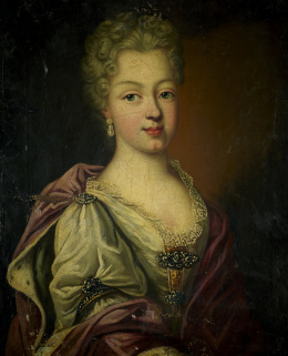 930.  ESCUELA FRANCESA, SIGLO XVIIIRetrato de María Teresa de Austria y Borbón..