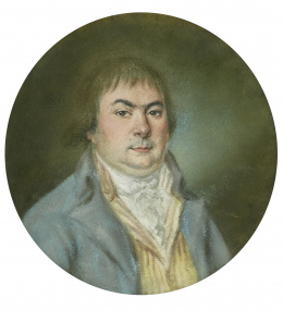 942.  ESCUELA FRANCESA, H. 1800Retrato de caballero..