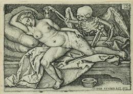902.  SEBALD BEHAM (Nurembert, 1500- 1550)La muerte y la doncella, 1548..