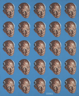 895.  HERMINIO MOLERO (La Puebla de Almoradiel, Toledo, 1948)25 Picassos, 1989.