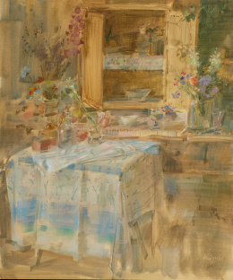 406.  JULIÁN GRAU SANTOS (Huesca, 1937)Vista de interior.