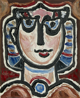 425.  JOSÉ OTERO ABELEDO “LAXEIRO” (Lalín, 1908 - Vigo, 1996)“Diosa Celta”, 1974.