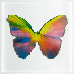 1031.  DAMIEN HIRST (Bristol, 1965)“Butterfly Spin Painting”, 2009.