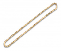 736.  Collar de malla tubular de filigrana de oro mate de 18K.