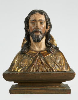 1200.  Escuela castellana, S. XVII“Los doce apóstoles”De madera de pino, tallado, estucado, policromado y estofado con motivos vegetales..