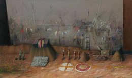 1072.  LEONCIO VILLANUEVA (Lima, 1947)Sin título, 1984.