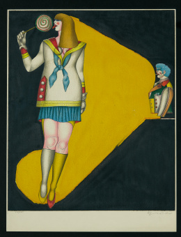 999.  RICHARD LINDNER (Hamburgo, 1901 - Nueva York, 1978)“Fun City: Lollipop”, 1970.
