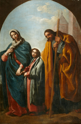 374.  EUGENIO CAJÉS (Madrid, 1575- 1634)Trinidad en la tierra..