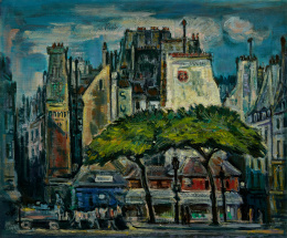 434.  PEDRO FLORES (Murcia, 1897 - París,1967)“Place Saint André des Arts”.