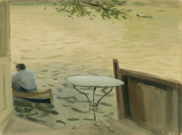 432.  RAMÓN GAYA (Murcia, 1910 - Valencia, 2005)“Velador del merendero de Chapultepec”, 1948.