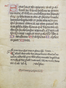 866.  Libro de sermones con el calendario litúrgico anual, S. XV..