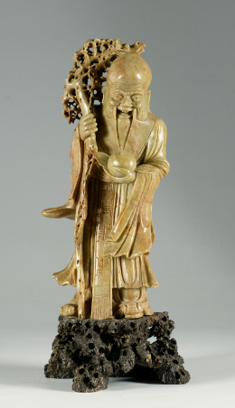 1078.  Dios de la longevidad, anciano del polo celeste del sur.Época Guangxu (1875-1908)