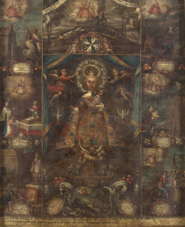 517.  ESCUELA ESPAÑOLA, 1772Verdadero retrato de Nuestra Señora de la Soterraña.