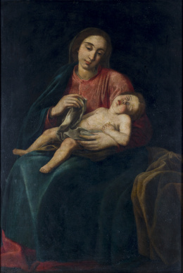286.  EUGENIO CAJÉS (1574-1634)Virgen con Niño.