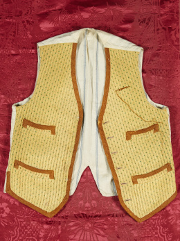 953.  Chaleco en lana.Trabajo español, h. 1800.