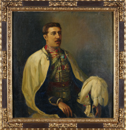 840.  ESCUELA ESPAÑOLA, SIGLO XIX.Retrato de Don José de León Con