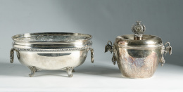 518.  Cubitera plateada, Jorge V. Trabajo Inglés. S. XX..