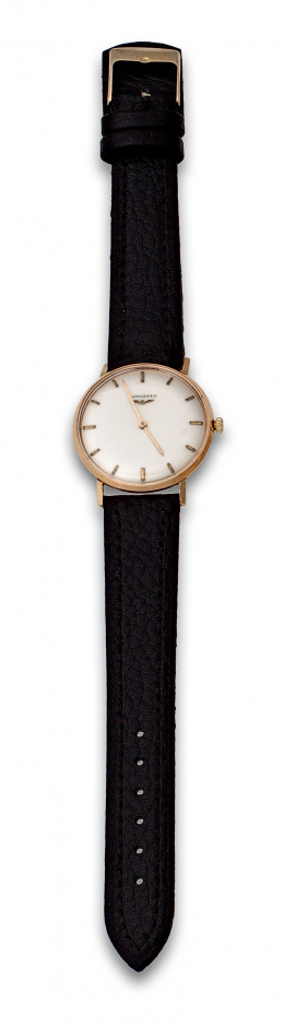 736.  Reloj de pulsera LONGINES en oro de 18K años 60.