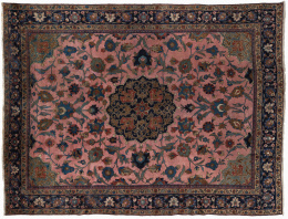 1075.  Alfombra persa antigua Baktiar, ffs. S. XIX.