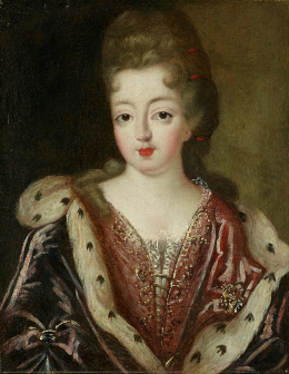 283.  SEGUIDOR DE PIERRE GOBERT (Escuela francesa, S. XVIII)Retrato de Mademoiselle Grandí, amante de Luis XV.