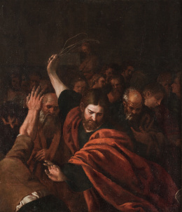 863.  ESCUELA VALENCIANA, SIGLO XVIIExpulsión de los mercaderes del Templo..