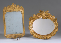 427.  Cornucopia en madera tallada, estucada y doradaTrabajo español ffS.XIX - pp S.XX.