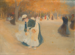 934.  FERNANDO DE VILLODAS (1883 - 1920)Día en el parque