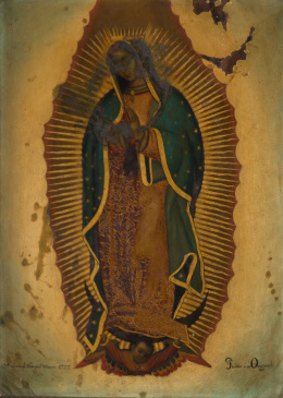 887.  ANDRÉS DE ISLAS (Escuela mexicana, siglo XVIII)Virgen de Guadalupe..