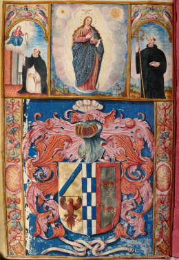 177.  CARTA EJECUTORIA DE HIDALGUÍA, GRANADA 1670.“Sobrecarta de Executoria a D. Diego Romero (de Albornoz Coronado)”.