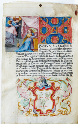 168.  CARTA EJECUTORIA DE HIDALGUÍA, GRANADA 1550.“Carta executoria apedimiento de Andres de Ubillos vecino de Porcuna”.