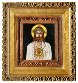 965.  Daniel Zuloaga (1852-1921)Cristo con la corona de Espinas.Firmado Zuloaga.