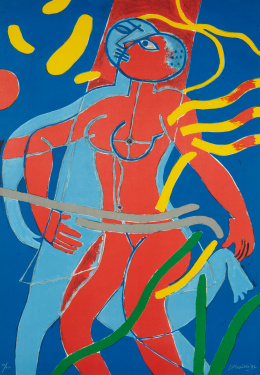 899.  CORNEILLE (Guillaume Cornelis Van Beverloo) (Liège, 1922 - Auvers-sur-Oise, 2010)“Suite Olympic Centennial”, 1992.