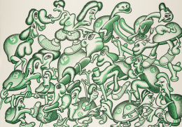 649.  PETER SAUL (San Francisco, 1934)Suite Olympic Centennial, 1992