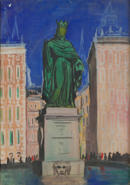 260.  ISMAEL GONZÁLEZ DE LA SERNA (Guadix, Granada, 1898 - París, 1968)“Monumento”, 1928.