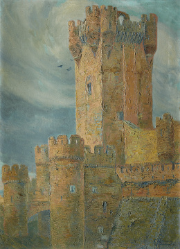 304.  CARLOS LEZCANO FERNÁNDEZ  (Madrid, 1871-1929)Castillo de Me