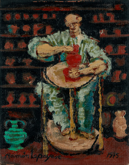 783.  RAMÓN LAPAYESE (Madrid, 1928 - Miami,1994)“Alfarero”, 1975.