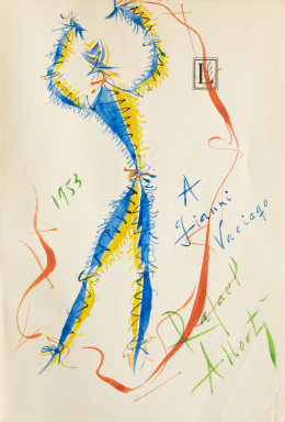 817.  RAFAEL ALBERTI (El Puerto de Santa María, Cádiz, 1902 -1999) “Bailaor”, 1953.