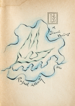 875.  RAFAEL ALBERTI (El Puerto de Santa María, Cádiz, 1902 -1999)“Mar”, 1950.