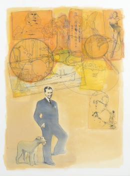 816.  RICARDO CADENAS (Sevilla, 1960)Retrato de Georges Remi “Hergé”, 2008.