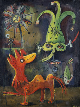 941.  JOAN PONÇ (Barcelona, 1927 - Saint-Paul-de-Vence, 1984)Sin título, 1947.