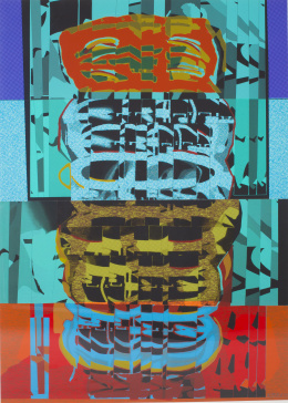 819.  LUIS GORDILLO (Sevilla, 1934)Charles Darwin Evoluciona II, 2008.