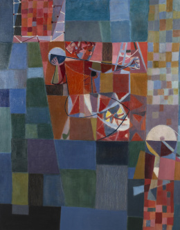 945.  MANUEL HERNÁNDEZ MOMPÓ (Valencia, 1927 - Madrid, 1992)La rueca, c.1955-6.