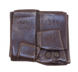 232.  EDUARDO CHILLIDA (San Sebastián, 1924 - 2002).Placa centenario Joan Miró, 1993.